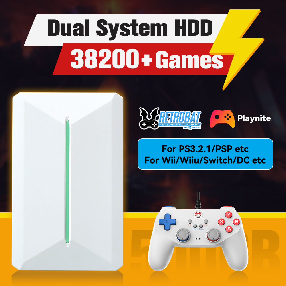 Retro Gaming Theme - Retrobat&Playnite System HDD Retro konsola do