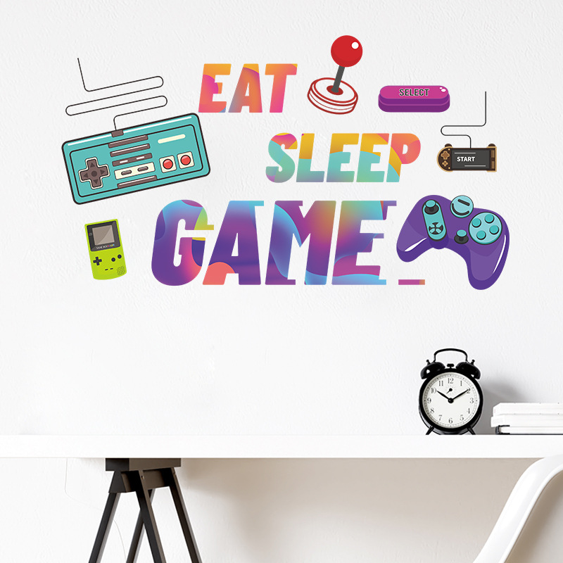 Retro Gaming Cabinet - Naklejka na ścianę 