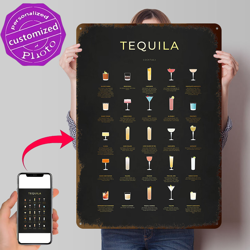 Retro Gaming At Home - Plakat z teksturą 3D z tequilą
