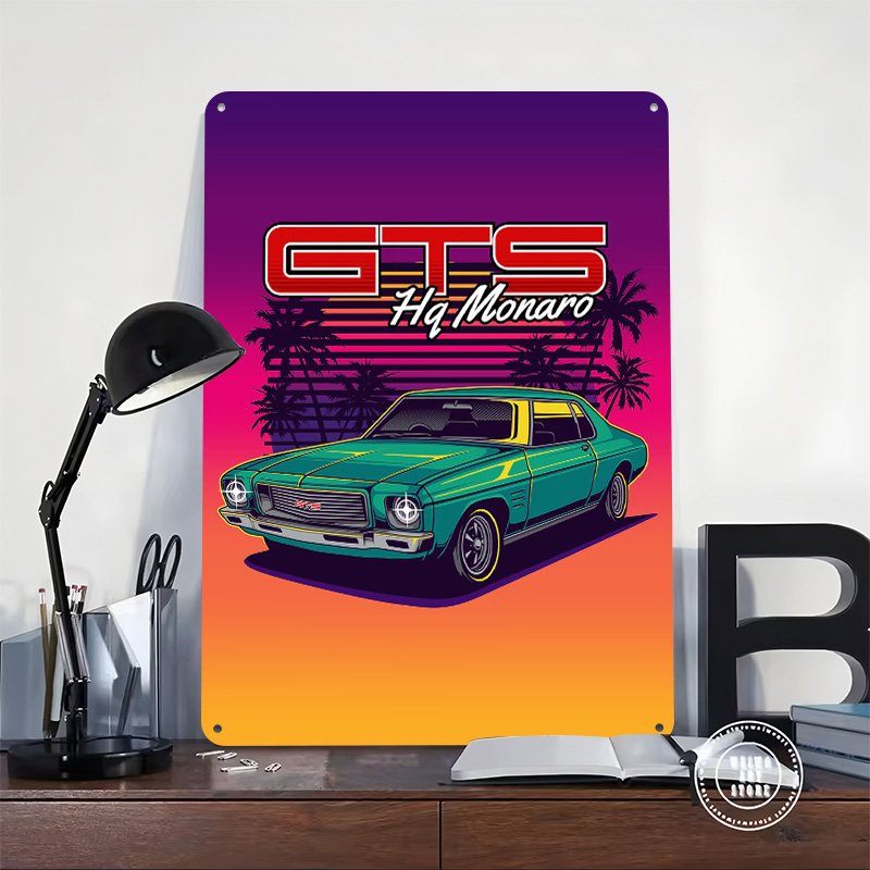 Metalowy plakat HQ Monaro GTS  – Retro Gaming At Home recenzja i cena