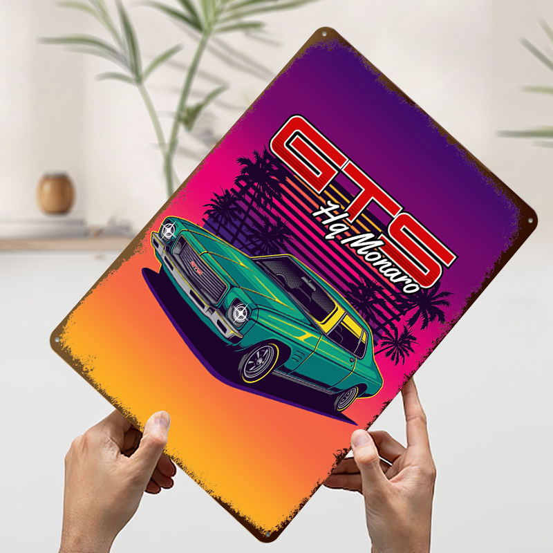 Metalowy plakat HQ Monaro GTS  – Retro Gaming At Home recenzja i cena