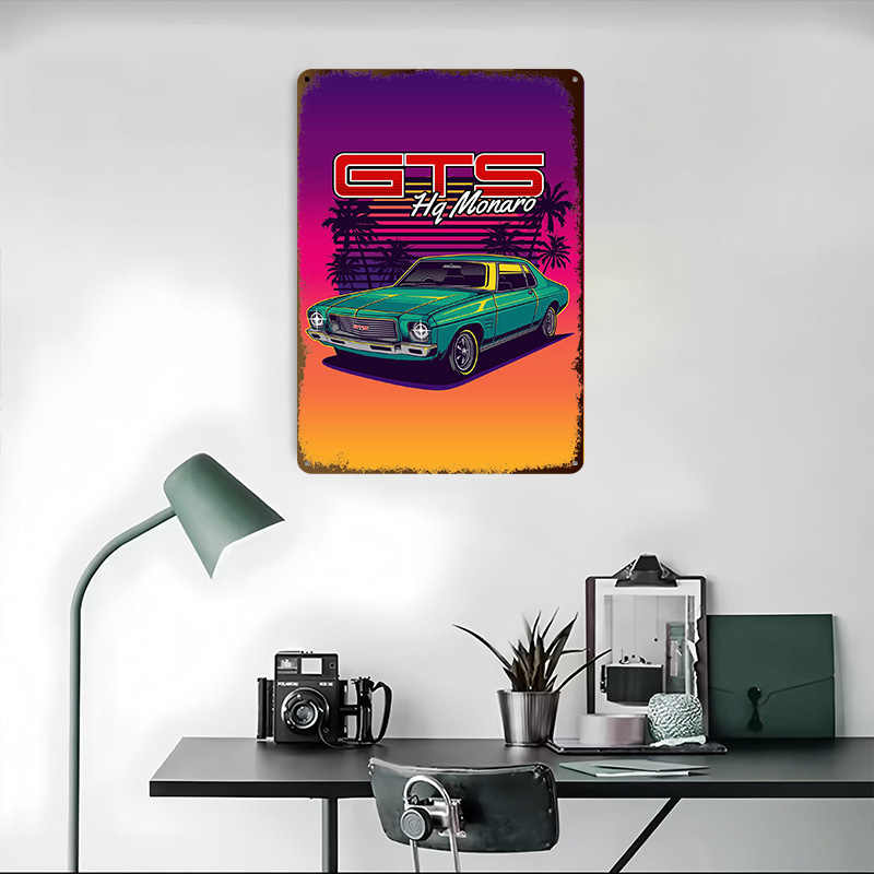 Metalowy plakat HQ Monaro GTS  – Retro Gaming At Home recenzja i cena