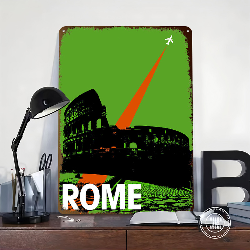 Metalowy plakat z motywem Rzym – Retro Gaming At Home recenzja i cena