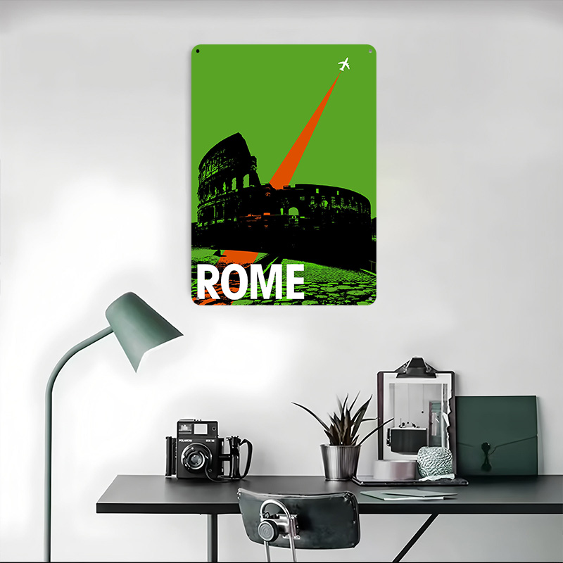 Metalowy plakat z motywem Rzym – Retro Gaming At Home recenzja i cena