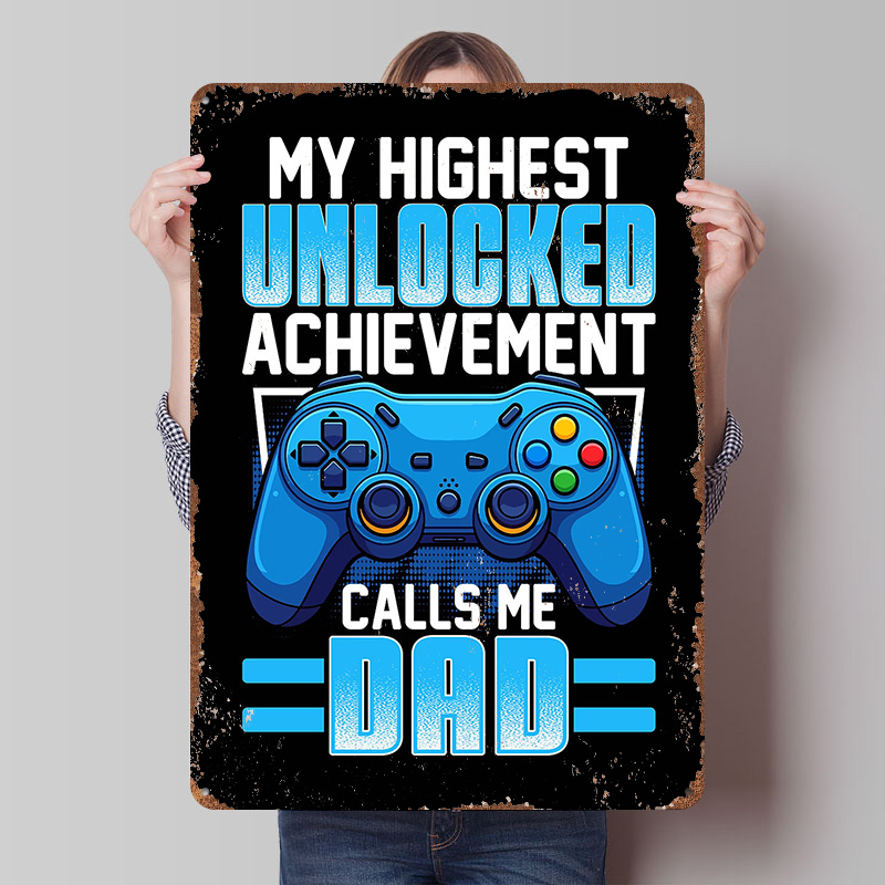 Plakat Metalowy dla Taty Gracz – Retro Gaming Achievements recenzja i cena