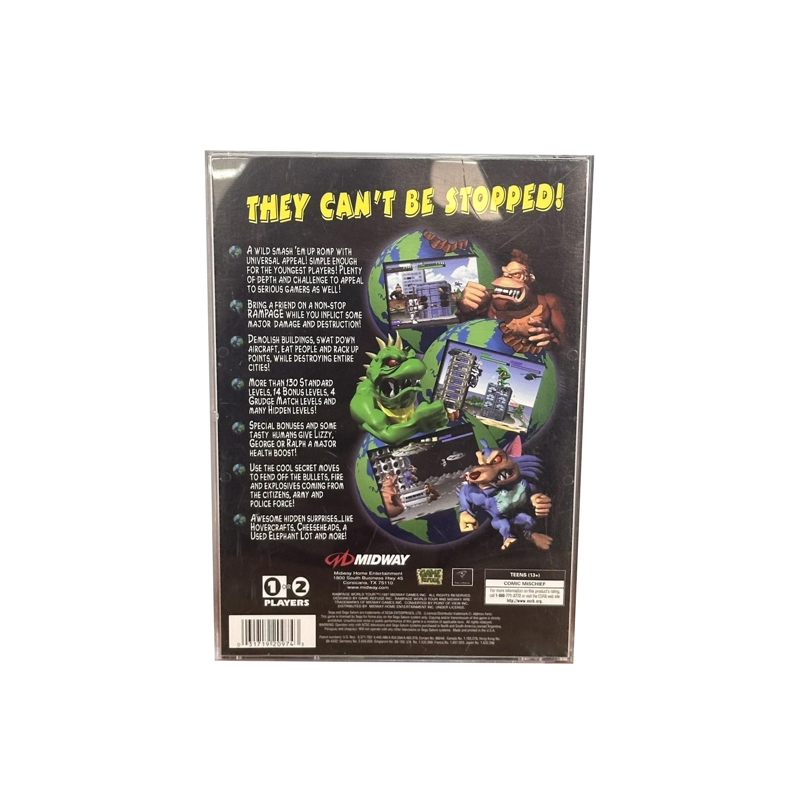 Saturn Copy Disc Game Rampage  – Retro Gaming Consoles recenzja i cena