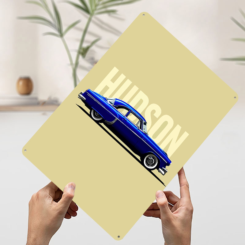 Plakat z blachy Blue Hudson Cl – Retro Gaming At Home recenzja i cena