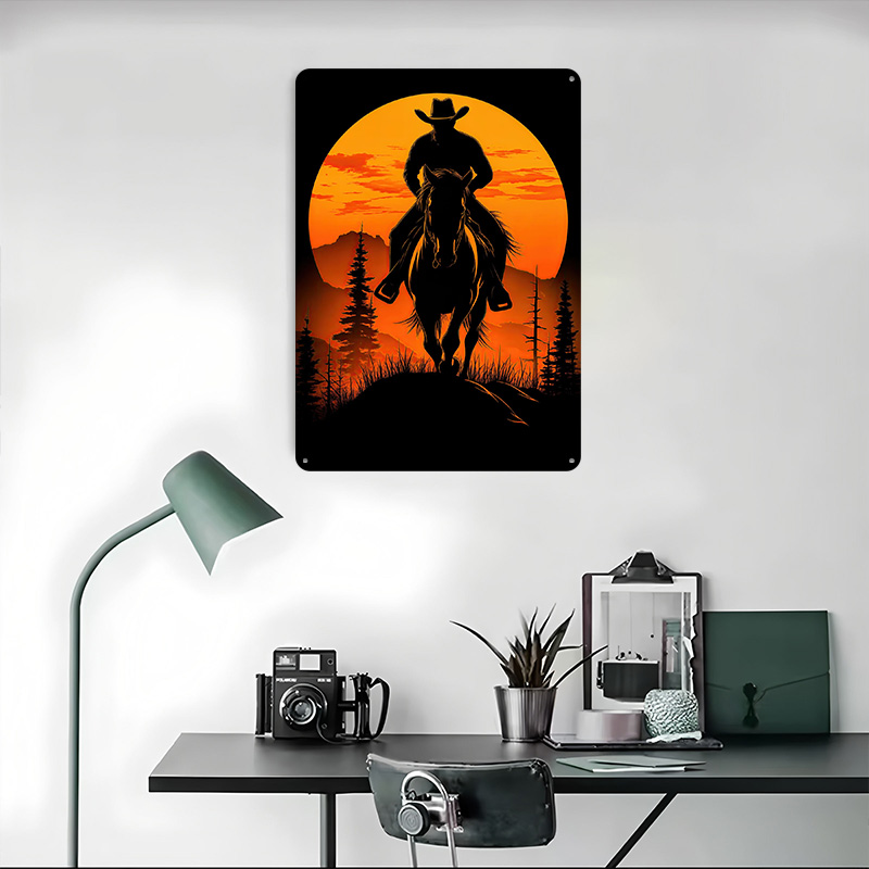 Kowbojska Sylwetka Zachód Słoń – Retro Gaming At Home recenzja i cena